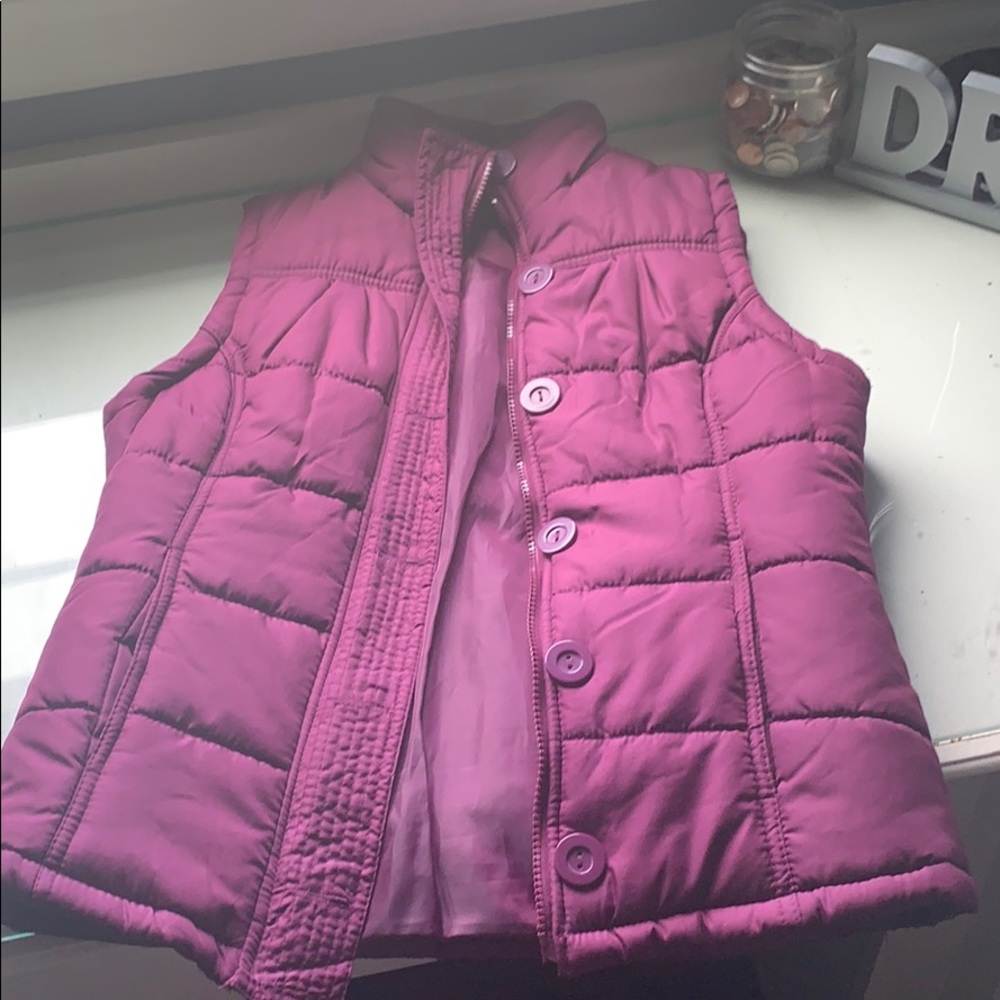 A Maroon/purple Vest